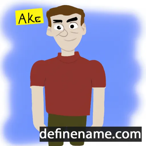 cartoon of the name Alek