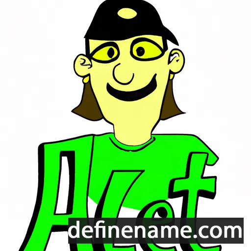 cartoon of the name Álet