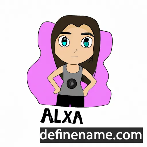 cartoon of the name Álexa