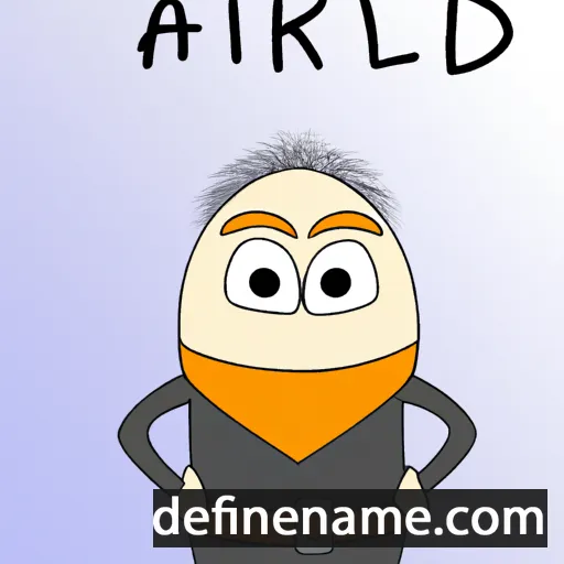 cartoon of the name Álfeiðr