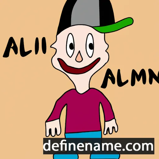 cartoon of the name Älimjan