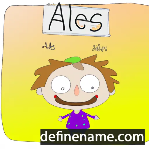 cartoon of the name Alès