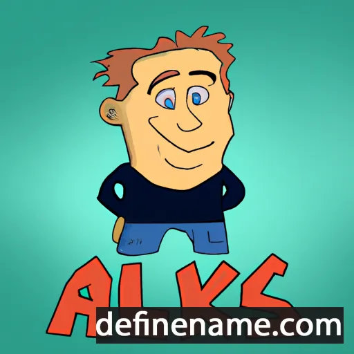 cartoon of the name Aleks