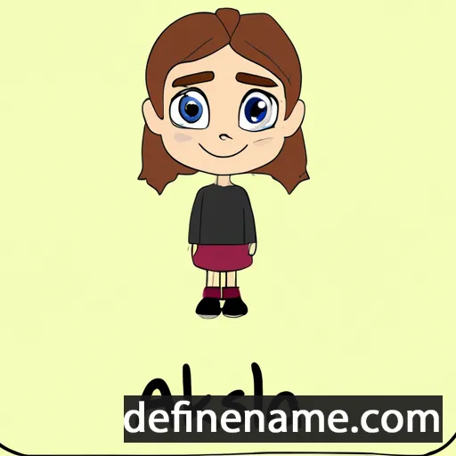 cartoon of the name Aleksa