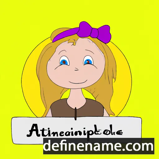 cartoon of the name Aleksandrine