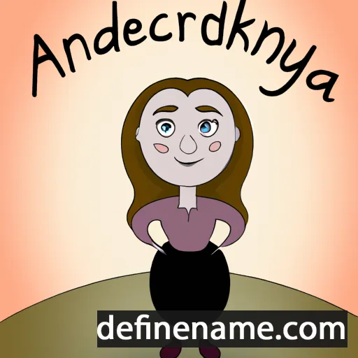 cartoon of the name Aleksandryna