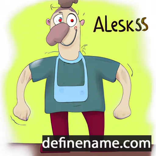 cartoon of the name Aleksejus