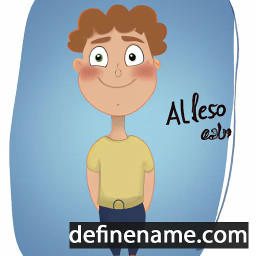 cartoon of the name Aleksio