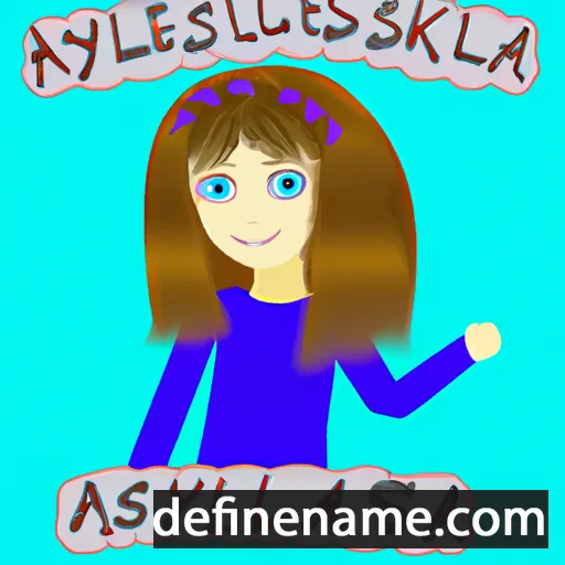 cartoon of the name Aleksiya