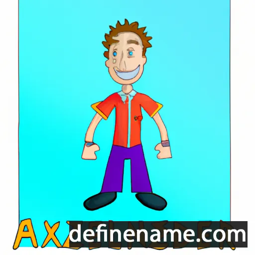 cartoon of the name Alekzander