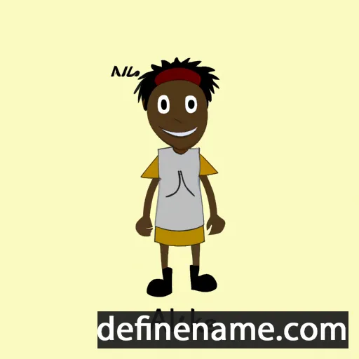 cartoon of the name Aleleke