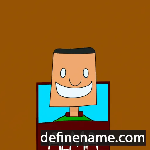 cartoon of the name Alema