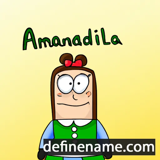 cartoon of the name Alemandina