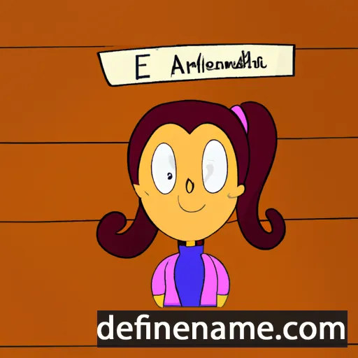 cartoon of the name Alemandrina