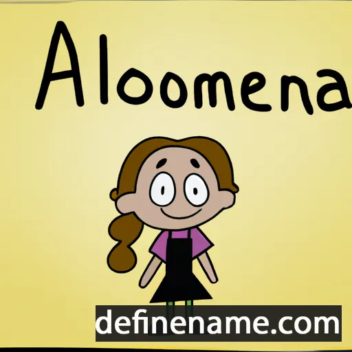 cartoon of the name Alemonia