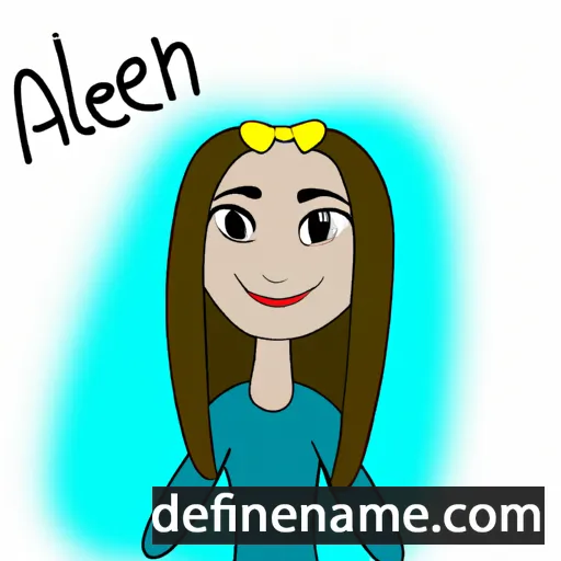 cartoon of the name Aleni