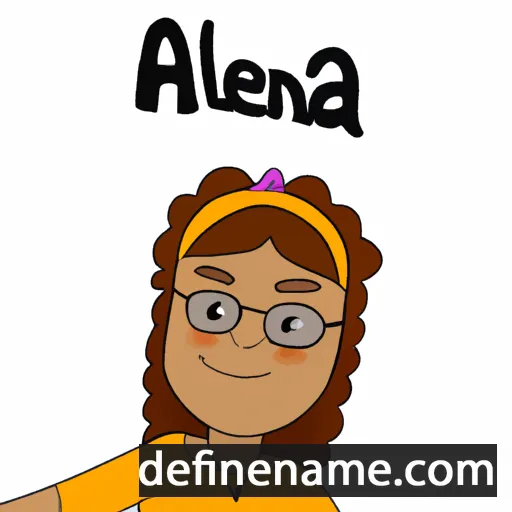 cartoon of the name Alenja