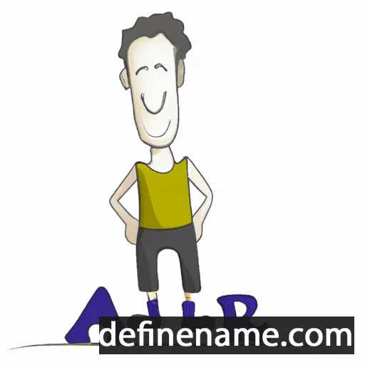 cartoon of the name Aler