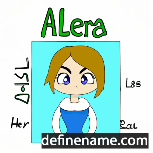 cartoon of the name Alera