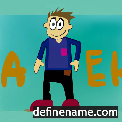 cartoon of the name Alešek