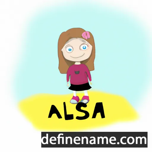 cartoon of the name Aleška