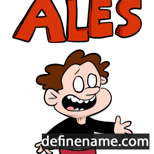 cartoon of the name Ales