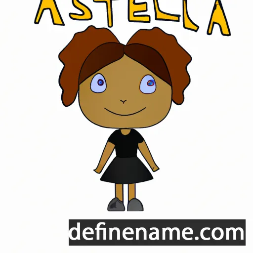 cartoon of the name Aleseta