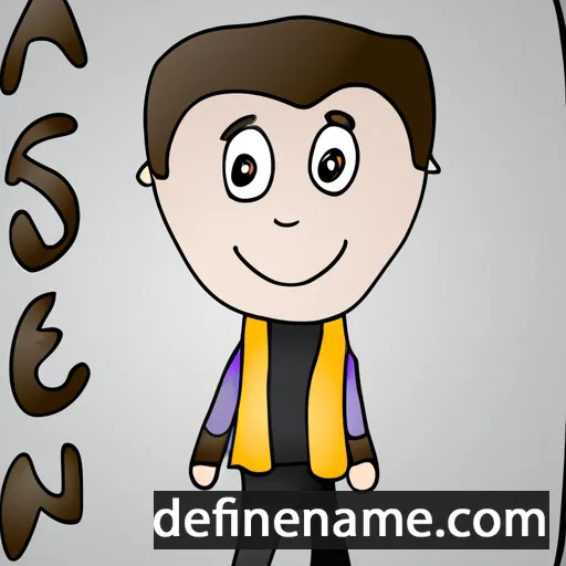 cartoon of the name Aleson