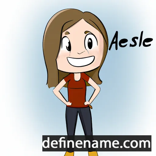 cartoon of the name Alessie