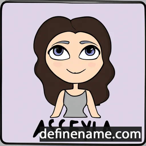 cartoon of the name Alessya