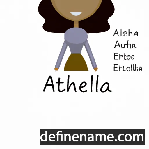 cartoon of the name Alethia