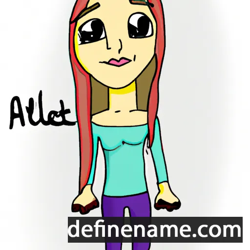 cartoon of the name Alett