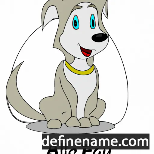 cartoon of the name Aleu