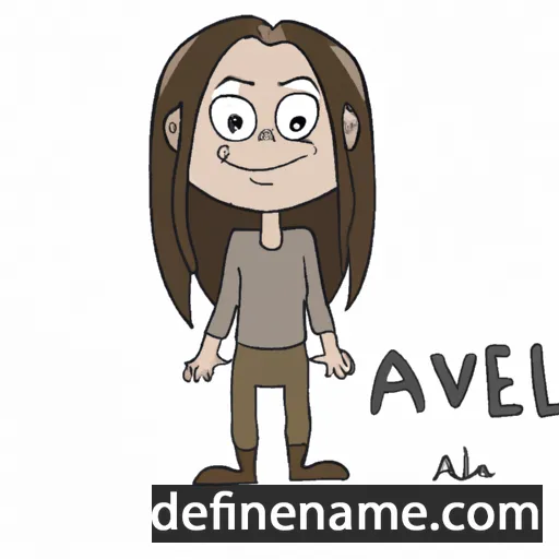 cartoon of the name Alev