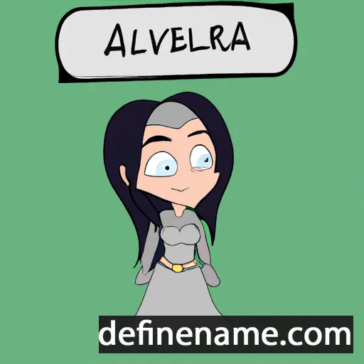 cartoon of the name Aleveria