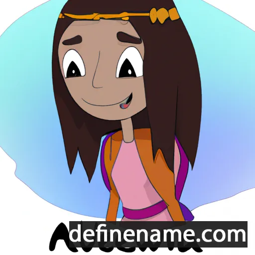 cartoon of the name Alewina