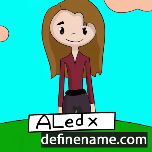 cartoon of the name Alexade