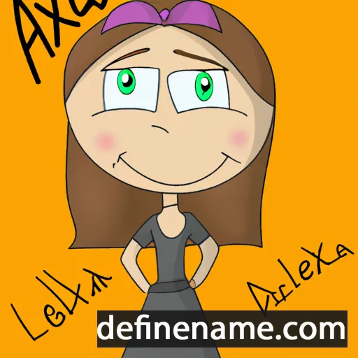 cartoon of the name Alexana