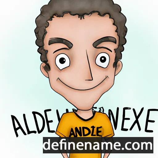 cartoon of the name Alexandere