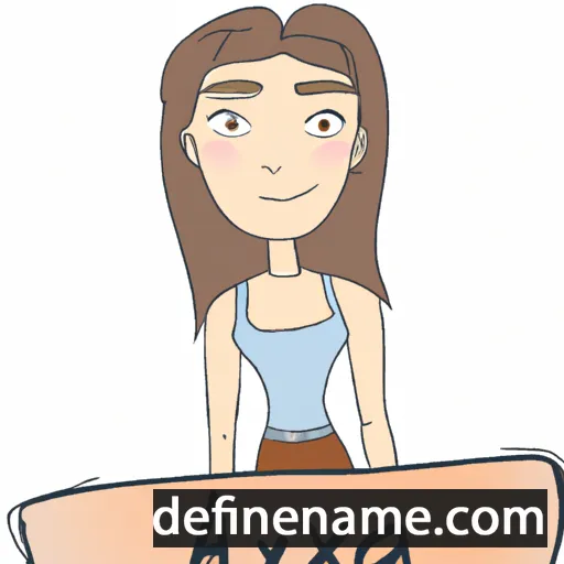 cartoon of the name Alexea