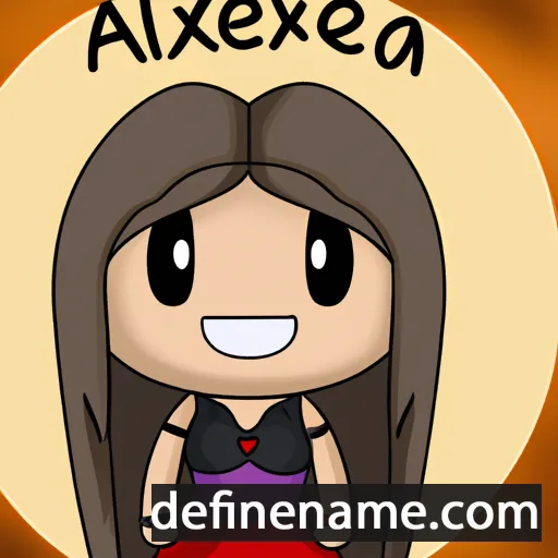 cartoon of the name Alexía