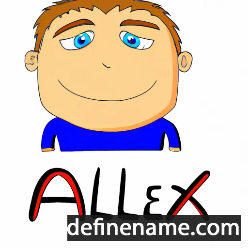 cartoon of the name Alexi