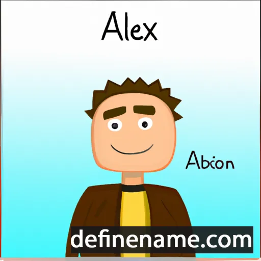 cartoon of the name Alexian