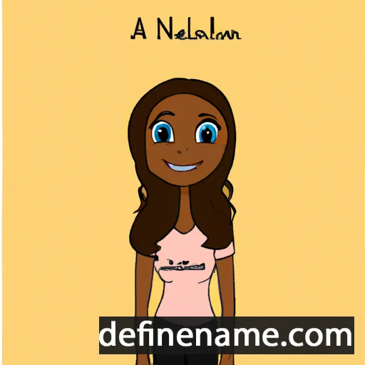 cartoon of the name Alexiane