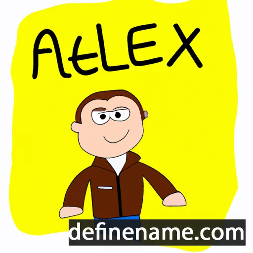 cartoon of the name Alexien