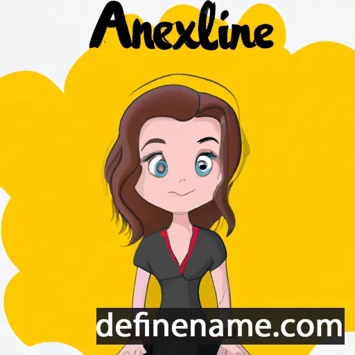 cartoon of the name Alexine