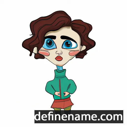 cartoon of the name Alexine