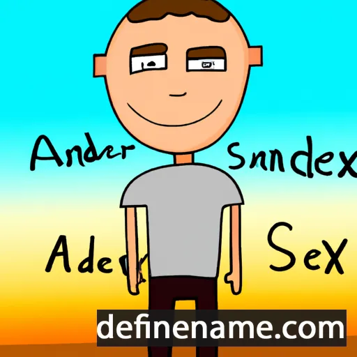 cartoon of the name Alexsander