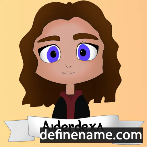 cartoon of the name Alexsandra