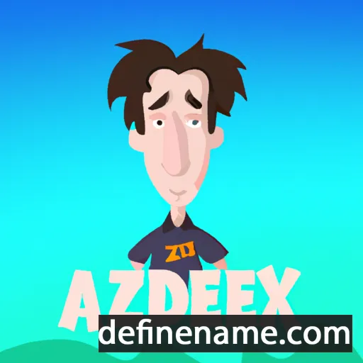 cartoon of the name Alexzade